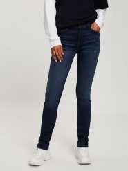 Cross Jeans Dżinsy - Slim fit - w kolorze granatowym rozmiar: W30/L34. Niebieskie jeansy damskie Cross Jeans, z podwyższonym stanem. Za 92.21 zł.