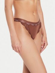 Guess Figi brazylijskie Jane O4YE00 PZ01C Brązowy. Brązowe figi Guess, z aplikacjami, z syntetyku. Za 59.99 zł.