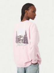 Roxy Bluza Cross Your Mind ERJFT05113 Różowy Regular Fit. Czerwone bluzy damskie Roxy, m, bez wzorów, z bawełny, bez kaptura. Za 259.99 zł.