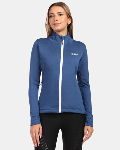 Damska bluza polarowa Kilpi SIREN-W. Niebieskie bluzy damskie Kilpi, bez wzorów, z materiału, bez kaptura. Za 267.13 zł.