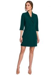 Stylove Sukienka w kolorze ciemnozielonym rozmiar: M. Zielone sukienki damskie Stylove, bez wzorów, z tkaniny, bez ramiączek. Za 162.87 zł.