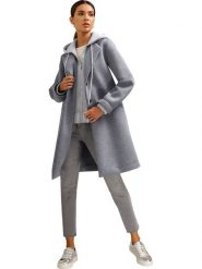 Heine Płaszcz przejściowy w kolorze szarym rozmiar: 44. Szare płaszcze damskie Heine, bez wzorów, bez kaptura. Za 282.99 zł.