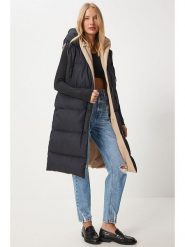 Happiness Istanbul Dwustronna kamizelka w kolorze czarno-beżowym rozmiar: 38. Brązowe kamizelki damskie Happiness Istanbul, bez wzorów, bez kaptura. Za 108.99 zł.