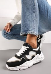 Czarne Sneakersy przed Kostkę na Grubej Podeszwie Lefia. Czarne obuwie sportowe damskie Renee, przed kostkę, bez zapięcia. Za 89.99 zł.