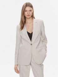 Calvin Klein Marynarka Essential K20K206477 Szary Regular Fit. Szare marynarki i żakiety damskie Calvin Klein, bez wzorów, z wiskozy. Za 1,209.00 zł.