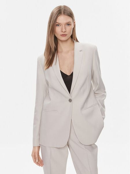 Calvin Klein Marynarka Essential K20K206477 Szary Regular Fit. Szare marynarki i żakiety damskie Calvin Klein, bez wzorów, z syntetyku. Za 819.00 zł.