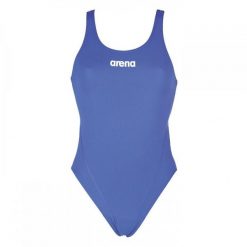 Strój kąpielowy damski jednoczęściowy Arena Solid. Niebieskie stroje jednoczęściowe Arena, bez wzorów. Za 149.99 zł.