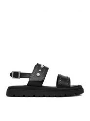 Guess Sandały CEO-BAND-8985-A Czarny. Czarne sandały dziewczęce Guess, ze skóry, bez obcasa, bez zapięcia. Za 219.99 zł.