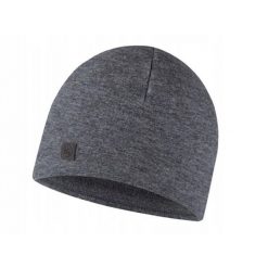Czapka z wełny merino o strukturze polaru. Szare czapki damskie Buff, bez wzorów, z polaru. Za 169.90 zł.