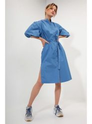 Josephine & Co Sukienka w kolorze niebieskim rozmiar: 42. Niebieskie sukienki damskie Josephine & Co, bez wzorów, z bawełny, bez ramiączek. Za 285.49 zł.