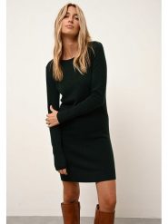 Just Cashmere Kaszmirowa sukienka "Susan" w kolorze ciemnozielonym rozmiar: L. Zielone sukienki damskie Just Cashmere, bez wzorów, z kaszmiru, bez ramiączek. Za 430.76 zł.