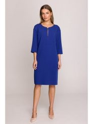 Stylove Sukienka w kolorze niebieskim rozmiar: XXL. Niebieskie sukienki damskie Stylove, bez wzorów, bez ramiączek. Za 223.99 zł.