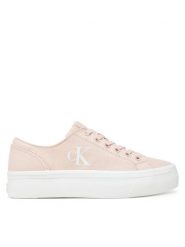 Calvin Klein Jeans Sneakersy Vulc Flatform Low Cv Mg YW0YW01763 Pomarańczowy. Brązowe obuwie sportowe damskie Calvin Klein Jeans, z jeansu, bez zapięcia. W wyprzedaży za 209.99 zł.