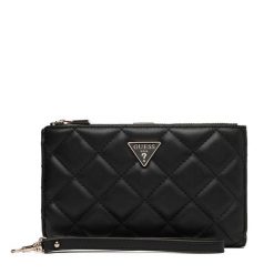 Portfel Guess. Czarne portfele damskie Guess, z aplikacjami. Za 294.99 zł.