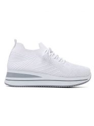 Sixth Sens Sneakersy w kolorze białym na koturnie rozmiar: 39. Białe obuwie sportowe damskie Sixth Sens, z materiału, bez zapięcia. Za 136.13 zł.