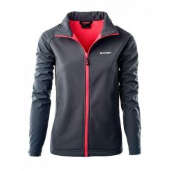 Kurtka Damska Lucari Soft Shell. Czerwone kurtki sportowe damskie Hi-tec, l, bez wzorów, z softshellu, bez kaptura. Za 190.99 zł.