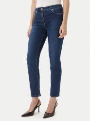 Luisa Spagnoli Jeansy Alicudi 542850 Granatowy Skinny Fit. Niebieskie rurki damskie Luisa Spagnoli, bez wzorów, z bawełny. Za 855.99 zł.