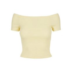 Koszulka Damska/żebrowana Bez Ramiączek. Żółte koszulki damskie Urban Classics, xl, bez wzorów, bez kołnierzyka, bez ramiączek. Za 54.99 zł.