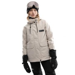 Kurtka snowboardowa premium damska Ultimate Saslong. Brązowe kurtki damskie SIROKO, na zimę, bez wzorów, bez kaptura. Za 1,268.00 zł.