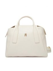 Tommy Hilfiger Torebka AW0AW18532 Kremowy. Białe torebki klasyczne damskie Tommy Hilfiger, ze skóry, bez dodatków. Za 649.99 zł.