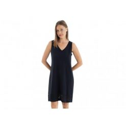Sukienka plażowa rozm. S Black L257439. Czarne szlafroki damskie Massana Homewear, w ażurowe wzory, z bawełny, bez kaptura. Za 226.00 zł.