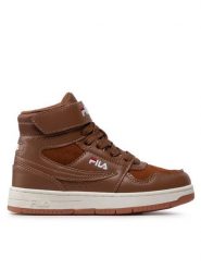 Fila Sneakersy Arcade Velcro Mid FFK0080.70012 Brązowy. Brązowe buty sportowe chłopięce Fila, ze skóry, bez zapięcia. Za 199.99 zł.