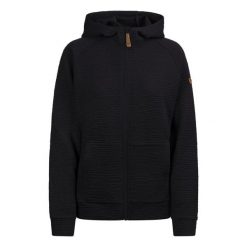 Trespass Lillie - Damska codzienna bluza z kapturem granatowa. Niebieskie bluzy damskie Trespass, z aplikacjami, z tkaniny, z kapturem. Za 324.99 zł.