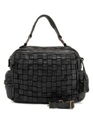 Melina C Skórzana torebka "Alonte" w kolorze czarnym - 36 x 28 x 15 cm rozmiar: onesize. Czarne torebki klasyczne damskie Melina C, z materiału, przez ramię, bez dodatków. Za 543.99 zł.