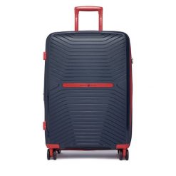 Walizka średnia Beverly Hills Polo Club. Niebieskie walizki Beverly Hills Polo Club, bez wzorów, średnie. Za 359.99 zł.