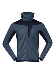 Bergans Kurtka polarowa w kolorze szarym rozmiar: XL. Szare kurtki damskie Bergans, xl, z materiału, bez kołnierzyka. Za 153.71 zł.