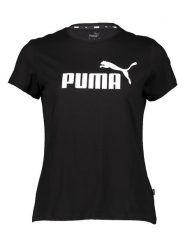 Puma Koszulka "Essential" w kolorze czarnym rozmiar: S. Czarne koszulki damskie Puma, s, bez wzorów, z bawełny, bez kołnierzyka, bez ramiączek. Za 79.03 zł.