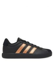 Adidas Sneakersy Vl Court 3.0 K JQ1596 Czarny. Czarne buty sportowe dziewczęce Adidas, bez wzorów, ze skóry, bez zapięcia. Za 179.99 zł.
