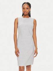 Calvin Klein Sukienka koktajlowa K20K207577 Szary Slim Fit. Szare sukienki damskie Calvin Klein, bez wzorów, z syntetyku, wizytowe, bez ramiączek. Za 619.99 zł.