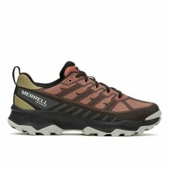 Obuwie Sportowe Damskie Merrell Speed Eco. Brązowe obuwie sportowe damskie Merrell, z materiału, bez zapięcia, trekkingowe. Za 583.50 zł.