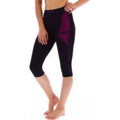 Spodnie 3/4 termoaktywne damskie Viking Etna, leggins. Czarne spodnie sportowe damskie Viking, na zimę, xs, bez wzorów, narciarskie. Za 99.90 zł.