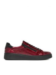 Remonte Sneakersy D2E01-33 Bordowy. Czerwone obuwie sportowe damskie Remonte, z materiału, bez zapięcia. Za 319.99 zł.