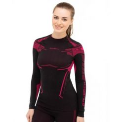 Bluza termoaktywna Damska Brubeck DRY. Czarne bluzy damskie Brubeck, s, bez wzorów, z dzianiny, bez kaptura. Za 134.99 zł.