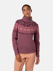 KARI TRAA Sweter "Ingrid" w kolorze fioletowym rozmiar: M. Różowe golfy damskie Kari Traa, m, z wełny, bez kołnierzyka. Za 284.82 zł.