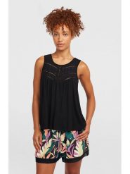 O'Neill Bluzka "Essentials Tokeena" w kolorze czarnym rozmiar: XL. Czarne koszulki sportowe damskie O'Neill, xl, bez wzorów, z wiskozy, bez ramiączek. Za 109.78 zł.