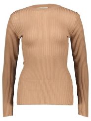 Herrlicher Sweter w kolorze beżowym rozmiar: XL. Brązowe swetry klasyczne damskie Herrlicher, xl, prążkowane, bez kołnierzyka. Za 74.46 zł.
