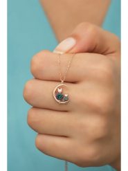 Heliophilia Srebrny naszyjnik z zawieszką - dł. 42 cm rozmiar: onesize. Szare naszyjniki damskie Heliophilia, srebrne. Za 43.99 zł.