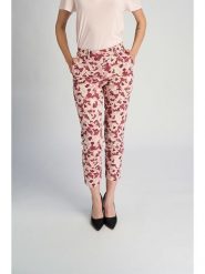Marks & Spencer Spodnie w kolorze różowo-bordowym rozmiar: 40. Czerwone spodnie materiałowe damskie Marks & Spencer, bez wzorów, z materiału. Za 109.95 zł.