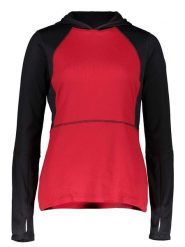 SPYDER Bluza polarowa "Charger" w kolorze czerwono-czarnym rozmiar: M. Czarne bluzy damskie Spyder, m, bez wzorów, z polaru, bez kaptura. Za 148.96 zł.