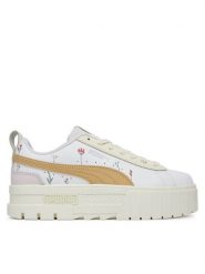 Puma Sneakersy Mayze Secret Garden Wns 401262 01 Biały. Białe obuwie sportowe damskie Puma, ze skóry, bez zapięcia. Za 339.99 zł.