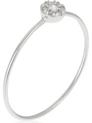 DIAMOND & CO Złoty pierścionek "Reine de Beauté" z diamentami rozmiar: 54. Szare pierścionki damskie Diamond & Co, z diamentem, złote. Za 413.99 zł.