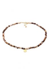 Elli PREMIUM Damski perłowy Boho z kamieniem szlachetnym Jasper w pozłacanym srebrze 925 Sterling Silver Naszyjniki 1 ct. Białe naszyjniki damskie Elli PREMIUM, z jaspisem, pozłacane. Za 258.39 zł.