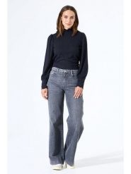 Garcia Bluzka w kolorze czarnym rozmiar: M. Czarne bluzki damskie Garcia, m, bez wzorów, z koronki, bez kołnierzyka, bez ramiączek. Za 126.15 zł.