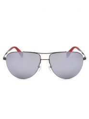 Adidas Okulary przeciwsłoneczne unisex w kolorze srebrno-błękitnym rozmiar: 58. Niebieskie okulary przeciwsłoneczne damskie Adidas. Za 184.95 zł.