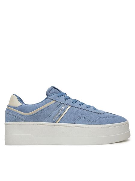 Tommy Jeans Sneakersy The Greenwich Flatform Elevated EN0EN02676 Szary. Szare obuwie sportowe damskie Tommy Jeans, z jeansu, bez zapięcia. Za 269.99 zł.