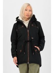 Alife and kickin Kurtka zimowa "CharlotteAK" w kolorze czarnym rozmiar: XL. Czarne kurtki damskie Alife and Kickin, na zimę, xl, z aplikacjami, z puchu, bez kaptura. Za 314.75 zł.